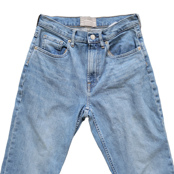 Everlane Cheeky Jean Light Wash Midrise Slim Straight Leg Jeans Women Sz 26 R - Picture 5 of 8